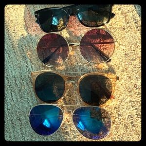 Bundle of 4 sunglasses!!
